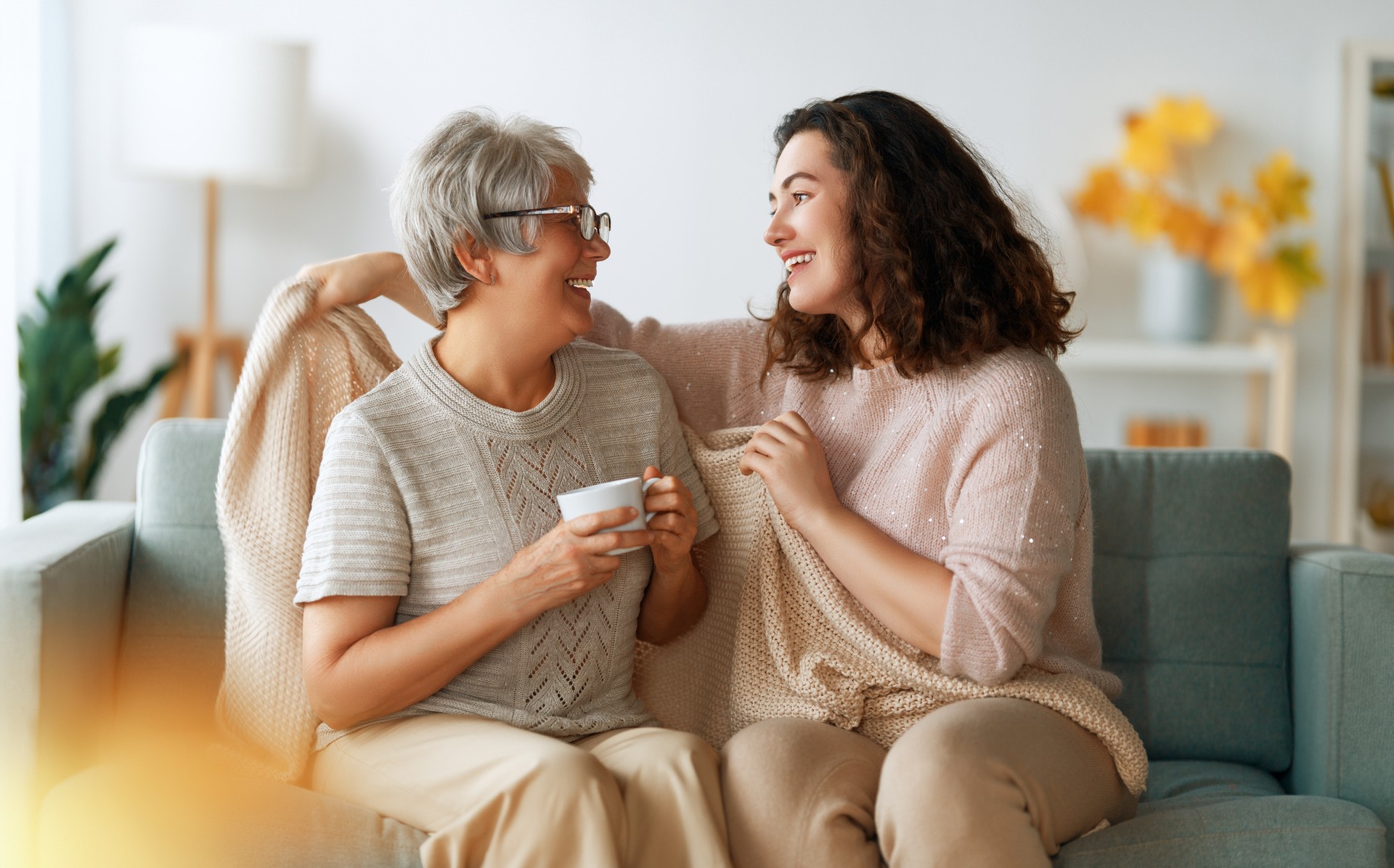 woman and her senior mother